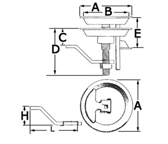 Cerrojo tirador con sistema de compresion