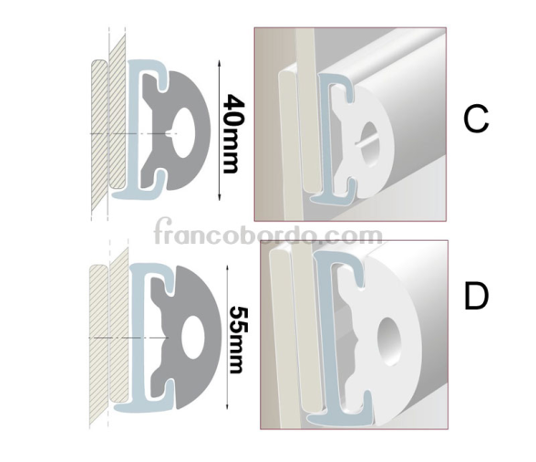 Perfil de PVC para Encajar Cinton Plastico Flexible