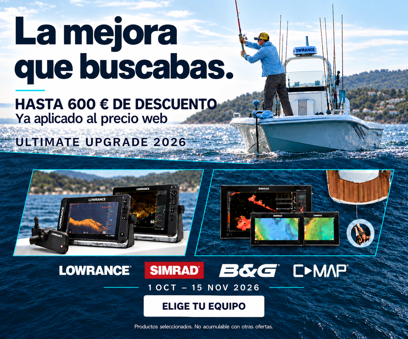 Ultimate Upgrade 2026. Hasta 600 euros de descuento en productos seleccionados. Del 1 de octubre al 15 de noviembre.
