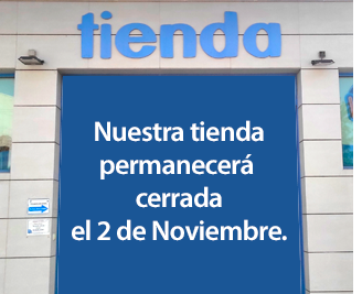Tienda cerrada 2 Noviembre