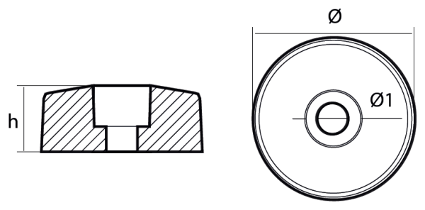 Tecnoseal Ánodo Arandela doble Lateral Flex-O-Fold