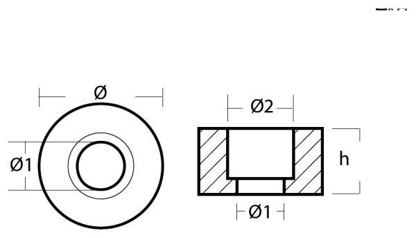 Tecnoseal Ánodo Arandela Hamilton Diam.47
