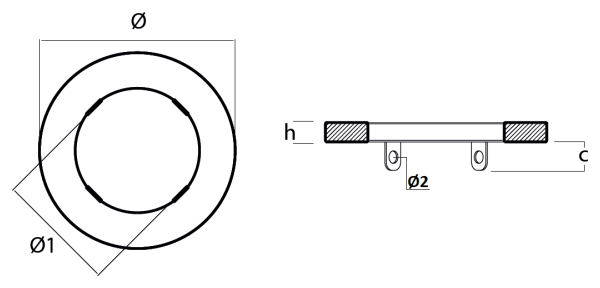Tecnoseal Ánodo Collar Kamewa Dia. 160