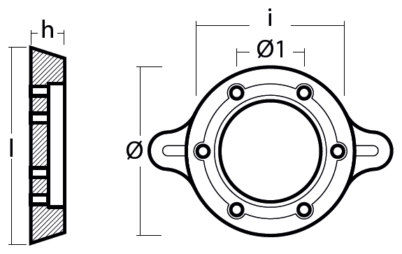 Tecnoseal Ánodo Collar Technodrive