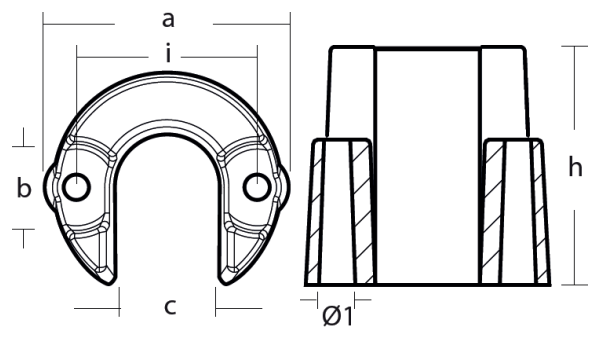 Tecnoseal Ánodo Collar Trim Yanmar