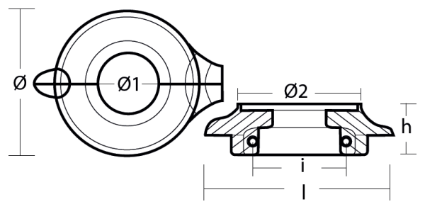 Tecnoseal Ánodo Collar Volvo Penta S/D 2002-2003 22651246