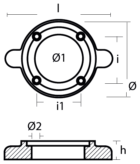 Tecnoseal Ánodo Collar Yanmar Saildrive