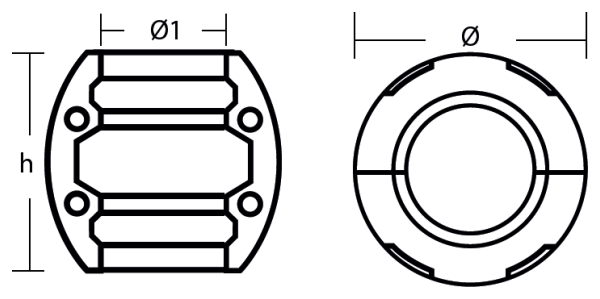 Tecnoseal Ánodo Collarín Eje D.70