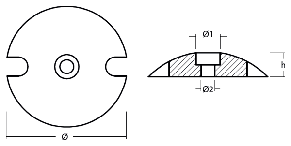 Tecnoseal Ánodo Disco Alamarin-Jet 10408