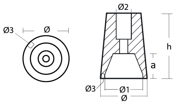 Tecnoseal Ánodo Eje Ferretti D.40