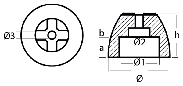 Tecnoseal Ánodo Eje Nordhavn