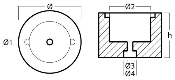 Tecnoseal Ánodo Eje Radice Zn 85/90 Ref.z33