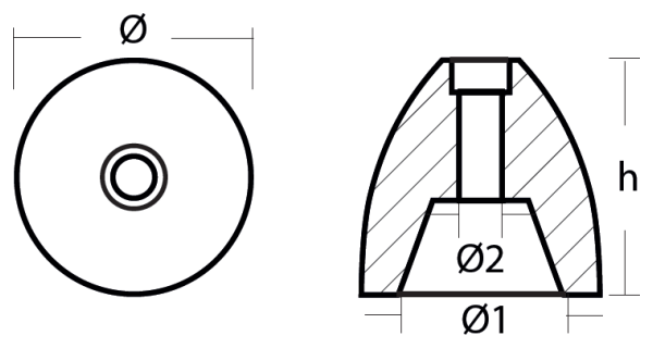 Tecnoseal Ánodo Eje Riva D 35-50