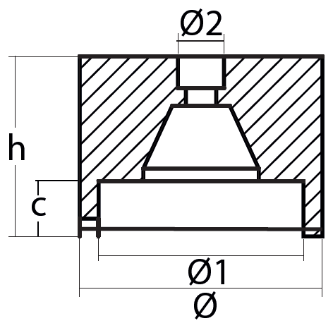 Tecnoseal Ánodo Eje Riva Mercurius D.116 H.86