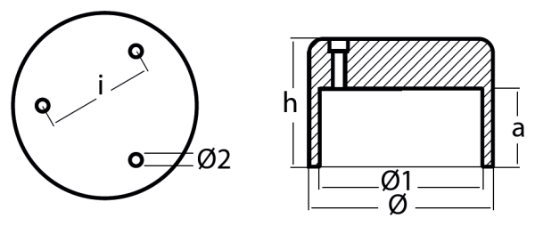 Tecnoseal Ánodo Eje Vlt - Ø130 - H 90