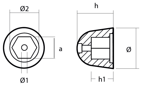 Tecnoseal Ánodo Hélice Craftsman Marine Ø48 - H30