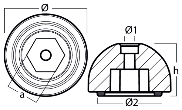 Tecnoseal Ánodo Hélice De Proa Quick Btq140