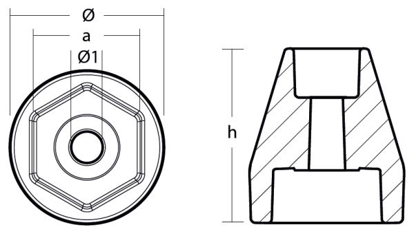 Tecnoseal Ánodo Hélice Motor Yanmar