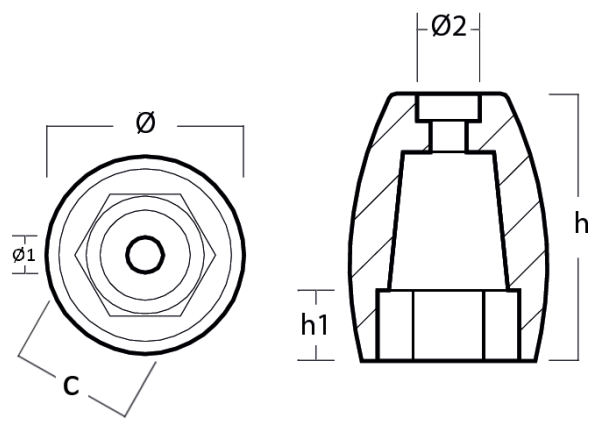 Tecnoseal Ánodo Hélice Usa H