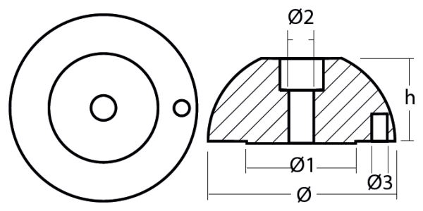 Tecnoseal Ánodo Para Hélice J-Prop D.90