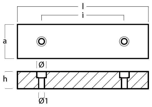 Tecnoseal Ánodo Placa 190X50X25