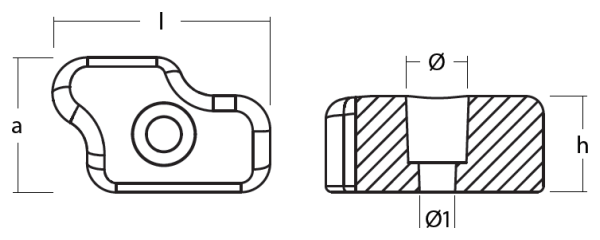 Tecnoseal Ánodo Placa doble Lateral Flex-O-Fold