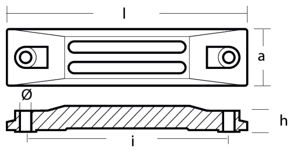 Tecnoseal Ánodo Placa Honda 25-50Hp