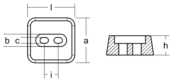 Tecnoseal Ánodo Placa Kamewa L.11