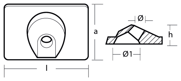 Tecnoseal Ánodo Placa Mariner 6-9,9 Hp