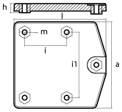 Tecnoseal Ánodo Placa Mercury Zeus Drive