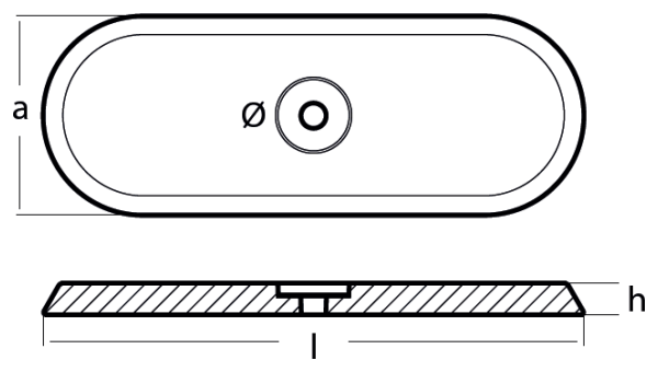 Tecnoseal Ánodo Placa Ovalada N-1