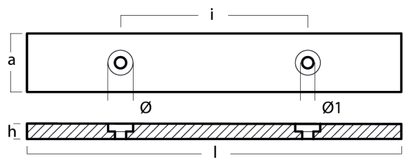 Tecnoseal Ánodo Placa Scafi Veloci - 300X47X12,5