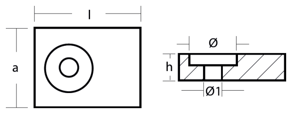 Tecnoseal Ánodo Placa Suzuki 65-115 Hp