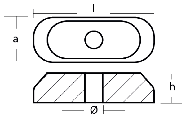 Tecnoseal Ánodo Placa Suzuki Serie 2 Hp