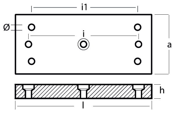 Tecnoseal Ánodo Placa Usa 156X67X15,5