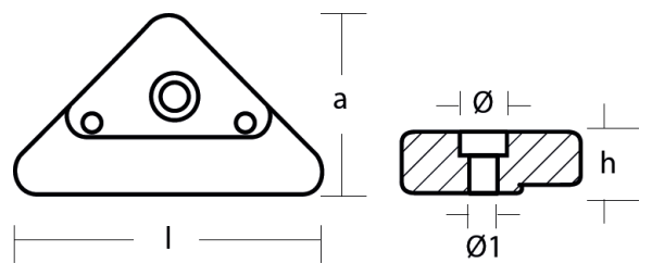 Tecnoseal Ánodo Placa Volvo Penta Duo Prop