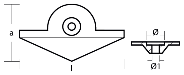 Tecnoseal Ánodo Placa Yamaha 9,9-15 Hp