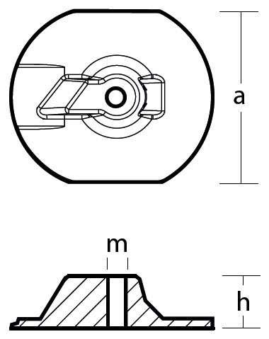 Tecnoseal Ánodo Placa Yanmar 196350-02550