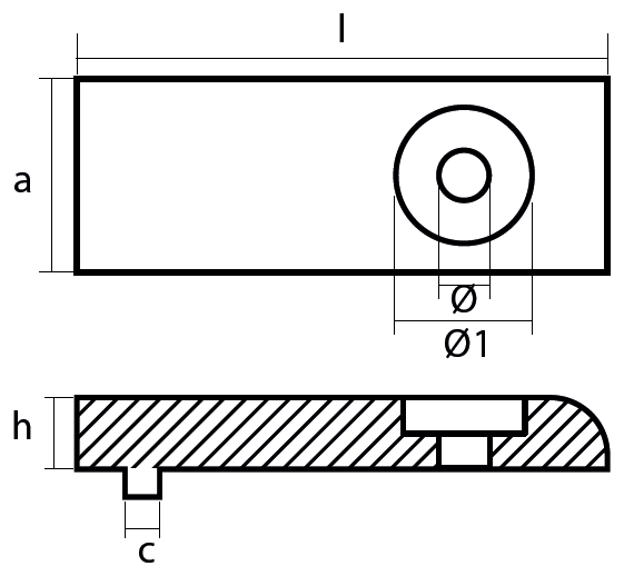 Tecnoseal Ánodo Placamercury Verado 215-275 893404