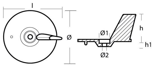 Tecnoseal Ánodo Timón Honda 25-50Hp 41107-Zv5-000