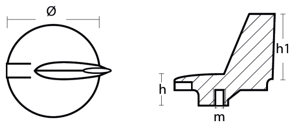 Tecnoseal Ánodo Timón Mariner-Yamaha 69L-45371-00