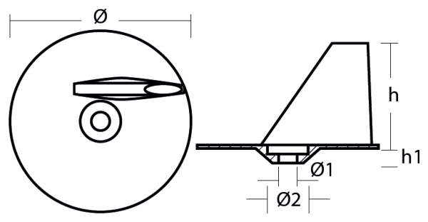 Tecnoseal Ánodo Timón Suzuki 115