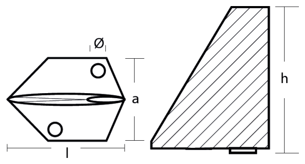 Tecnoseal Ánodo Timpon Yamaha 9,9Hp 4T