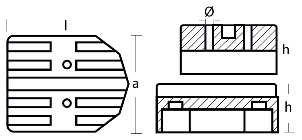 Tecnoseal Ánodo Transom Fb Mercury-Eb Mercruiser