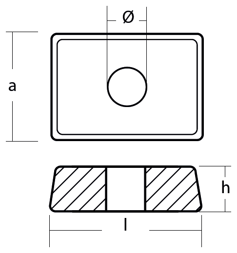 Tecnoseal Ánodo Trim Mercury 875208