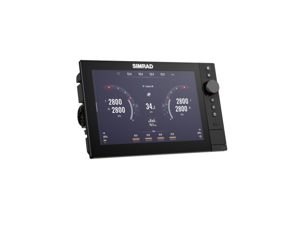 Plotter Simrad NSS 4-10 con mapa base mundial