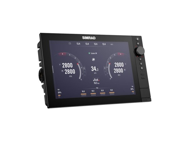 Plotter Simrad NSS 4-12 con mapa base mundial