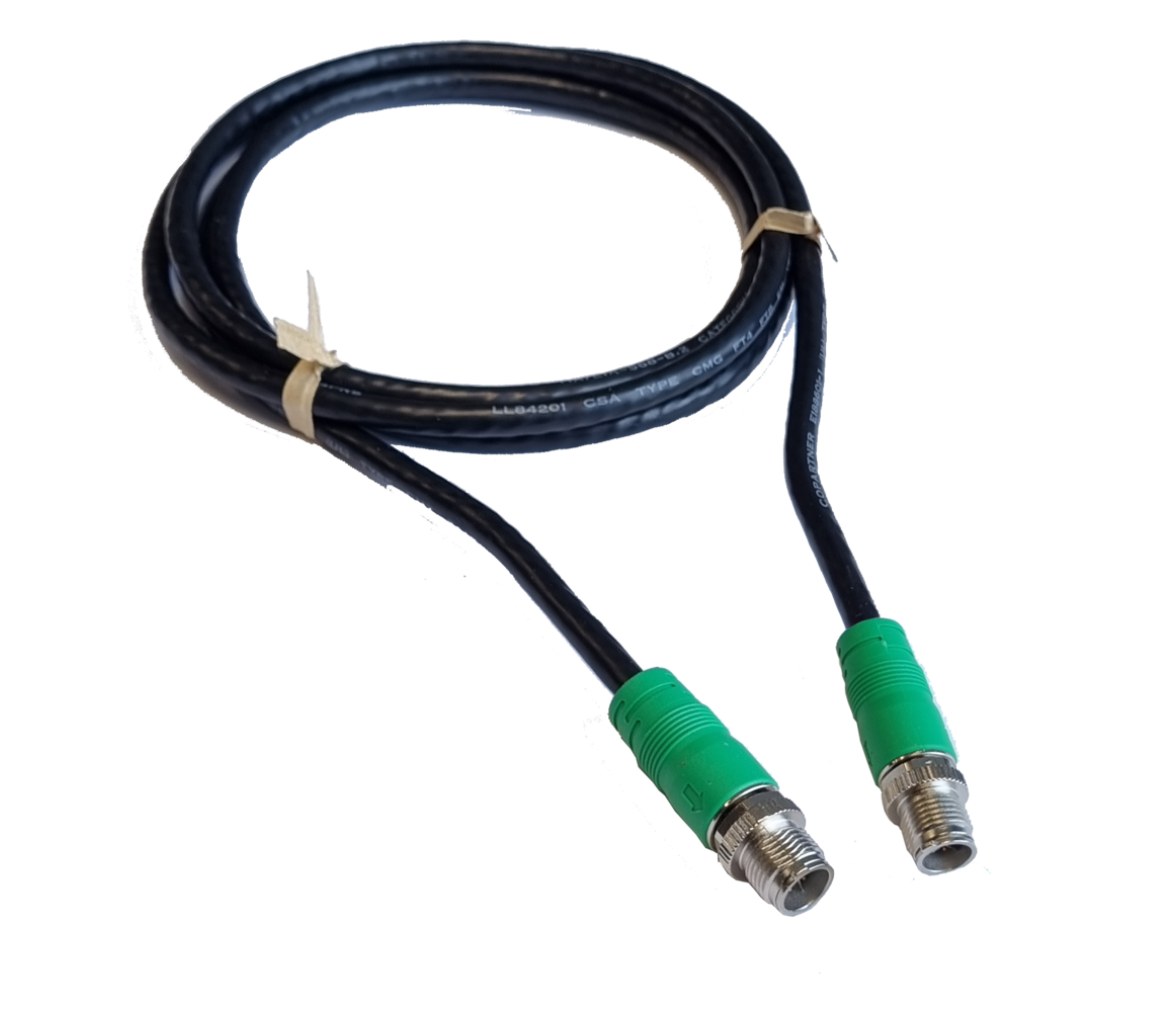Cable de extensión Ethernet M12 a M12 de 1.8m