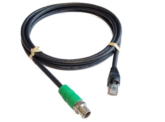 Cable de Extensión Ethernet M12 a RJ45 de 15 Metros