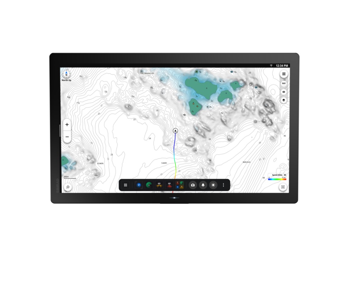 Plotter Simrad NSO 4 24 con Mapa Base Mundial
